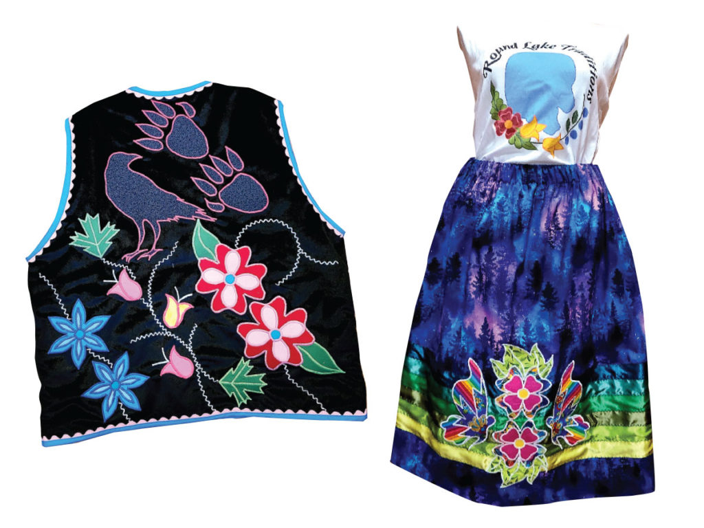 Round Lake Traditions designs garments from traditional Ojibwe floral-beaded vests to T-shirts.